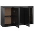 Rustika Rowe -  Sideboard High Gloss Black 120x36x69 cm Chipboard
